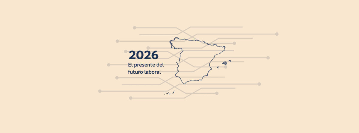 Nuevas profesiones 2026 en entorno digital con inteligencia artificial y trabajo híbrido