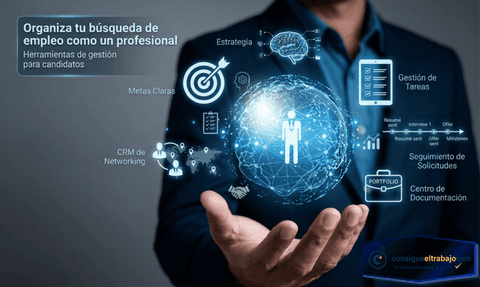 Organiza tus búsquedas de empleo Organizador de búsquedas de empleos